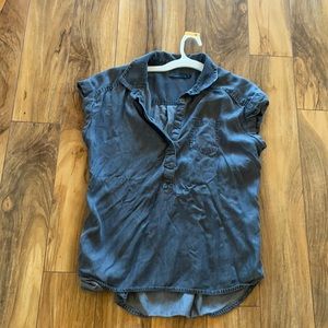 Prana Grey Casual Collared Shirt, like new